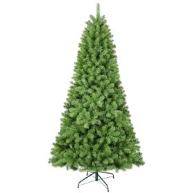 Artificial Tree, White Flocked Pine Premium Christmas Tree, Lifelike PE&PVC Mixed Tips