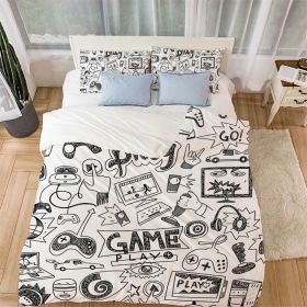 3D Digital Printing Home Textile Four Piece Set Three Piece Set Bedding Game Controller Series Polyester Duvet Cover Set