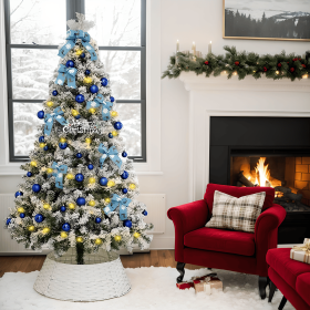 180cm New Christmas Tree, Equipped With Three Different Accessory Packs In Gold, Red, And Blue. It's On Off-season Promotion
