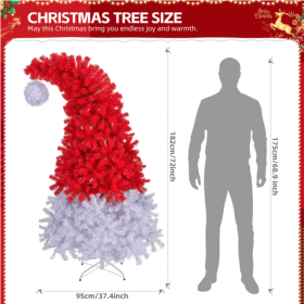 6 FT Santa Hat Style Pre-lit Christmas Tree