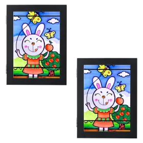 Kids Art Frame Front Opening Wooden Frame Artwork Display Storage Frame Picture Frame Wall Display For Photo Art Projects Picture Children Drawing